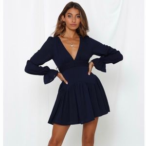 Mini navy dress